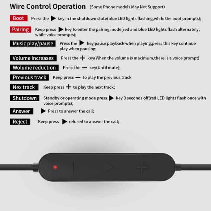 KZ Wasserdichtes High-Fidelity-Bluetooth-Upgrade-Kabel für KZ ZST / ZS10 / ES4 / ES3 / ZSR-Kopfhörer, KZ ZST / ZS10 / ES4 / ES3 / ZSR Earphones(Black) – Bild 13