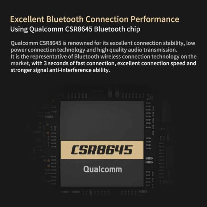 KZ Wasserdichtes High-Fidelity-Bluetooth-Upgrade-Kabel für KZ ZST / ZS10 / ES4 / ES3 / ZSR-Kopfhörer, KZ ZST / ZS10 / ES4 / ES3 / ZSR Earphones(Black) – Bild 5