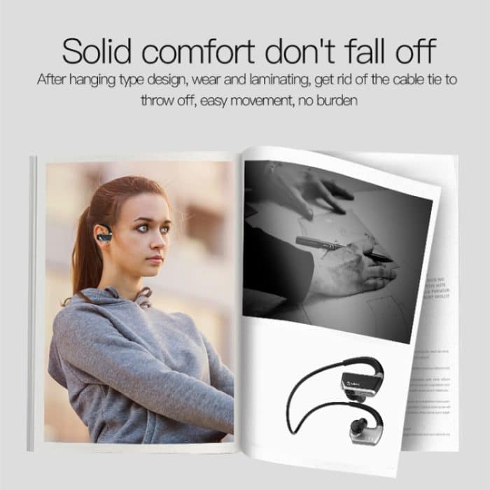 J2 Bluetooth 4.2 Binauraler hängender kabelloser Sport-Bluetooth-Kopfhörer, integrierter Speicher – Bild 10