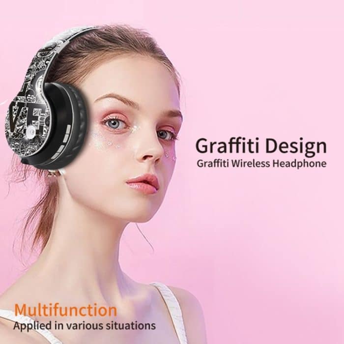 B1 Graffiti-Muster Drahtloses Bluetooth V5.0-Headset – Bild 11