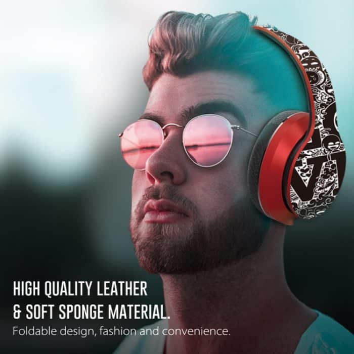 B1 Graffiti-Muster Drahtloses Bluetooth V5.0-Headset – Bild 13