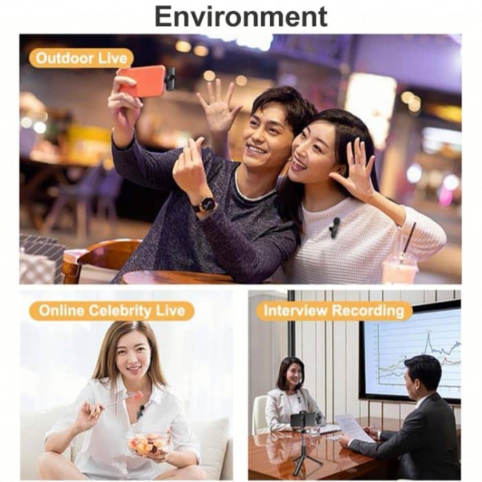 8-Pin-Schnittstelle Live-Broadcast-WLAN-Lavalier-Mikrofon – Bild 12