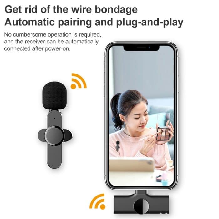 8-Pin-Schnittstelle Live-Broadcast-WLAN-Lavalier-Mikrofon – Bild 5