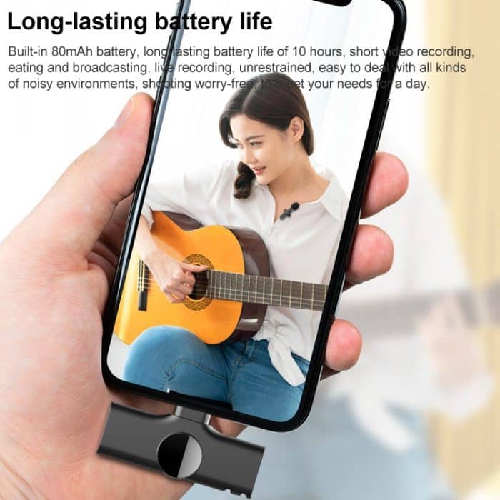 8-Pin-Schnittstelle Live-Broadcast-WLAN-Lavalier-Mikrofon – Bild 9