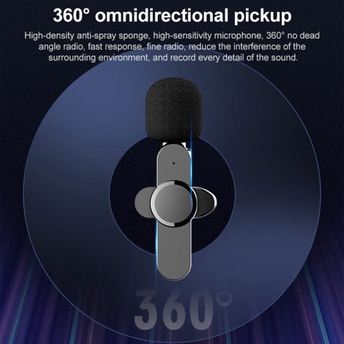 8-Pin-Schnittstelle Live-Broadcast-WLAN-Lavalier-Mikrofon – Bild 10