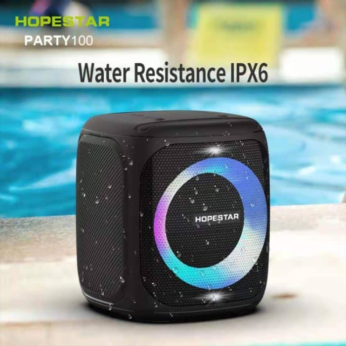 HOPESTAR Party100 Bluetooth 5.0 Tragbarer wasserdichter kabelloser Bluetooth-Lautsprecher mit mobiler Ladefunktion, Party100(Black), Party100(Green), Party100(Blue) – Bild 3
