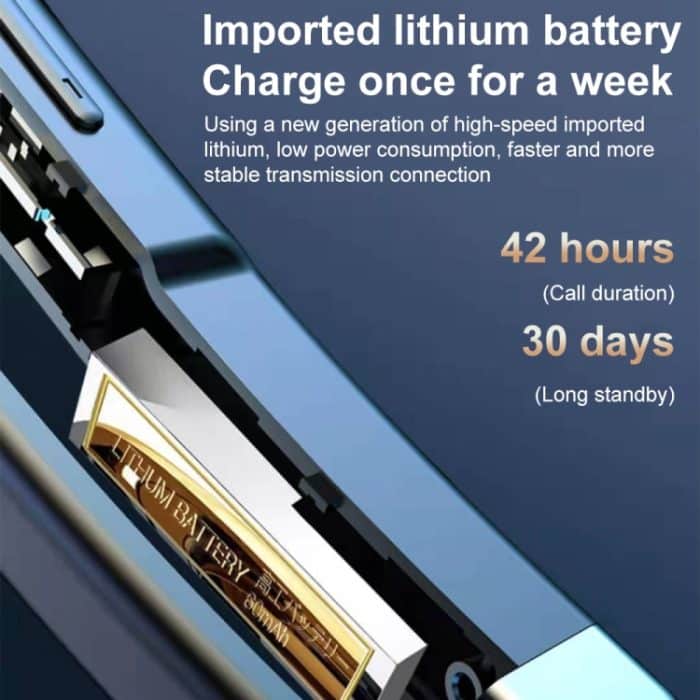 Yyk-525 einzelner drehbarer Ohrhapf Noise-Kündigungs-Bluetooth-Kopfhörer mit Ladebox und digitaler Anzeige – Bild 6