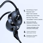 M-1 Bluetooth-Kopfhörer mit Touch-Rauschunterdrückung, Knochenleitung und abnehmbarem Mikrofon – Bild 2
