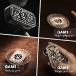D Monster D15 IPX4 Wireless Bluetooth 5.3 Kopfhörer Fingertip Spinner – Bild 3