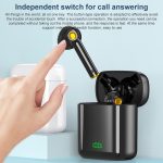 F730 TWS IPX4 Wasserdichter Digitalanzeige-Halb-In-Ear-Bluetooth-Kopfhörer, F730 Black – Bild 4