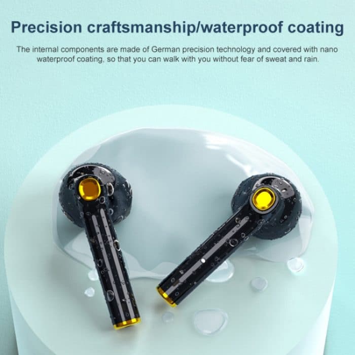 F730 TWS IPX4 Wasserdichter Digitalanzeige-Halb-In-Ear-Bluetooth-Kopfhörer, F730 Black – Bild 6