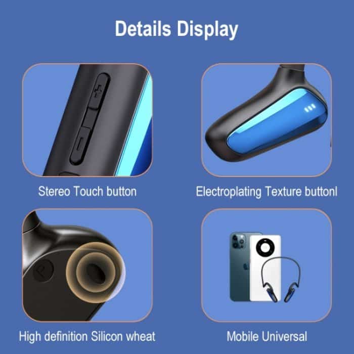 M-D8 IPX5 Wasserdichter Knochenpassage-Bluetooth-Hängeohr-Funkkopfhörer – Bild 6