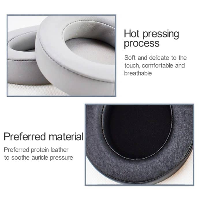 2 PCS für Razer Kraken 7.1 V2 Pro Kopfhörerkissen Schwamm Schwarz Netzabdeckung Ohrenschützer Ersatz-Ohrpolster – Bild 3