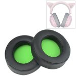 2 PCS für Razer Kraken 7.1 V2 Pro Kopfhörerkissen Schwamm Grüne Netzabdeckung Ohrenschützer Ersatz-Ohrpolster