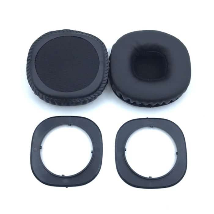 1 Paar Kunstlederimitat + Memory Foam Soft Headphone Jacket Ohrenschützer für Marshall MID ANC, mit Gummiplattenschnalle – Bild 1