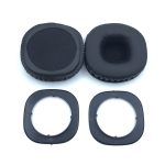 1 Paar Kunstlederimitat + Memory Foam Soft Headphone Jacket Ohrenschützer für Marshall MID ANC, mit Gummiplattenschnalle – Bild 2