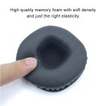 1 Paar Kunstlederimitat + Memory Foam Soft Headphone Jacket Ohrenschützer für Marshall MID ANC, mit Gummiplattenschnalle – Bild 4