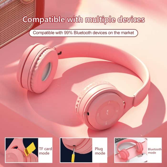 Y08 Macaron Bluetooth-Headset in Hifi-Klangqualität, unterstützt Anrufe, TF-Karte und 3,5-mm-AUX – Bild 4