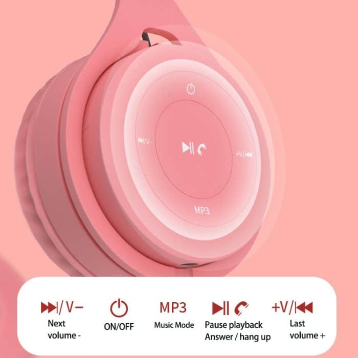 Y08 Macaron Bluetooth-Headset in Hifi-Klangqualität, unterstützt Anrufe, TF-Karte und 3,5-mm-AUX – Bild 5