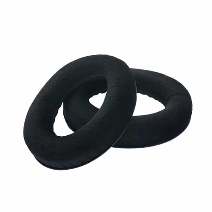 2 Stück für Sennheiser HD515 / HD555 / HD595 / HD598 / HD558 / PC360, Flanell-Kopfhörer-Kissenbezug, Ohrenschützer, Ersatz-Ohrpolster mit Ton-Tuning-Baumwolle, Velvet Black, Velvet Brown – Bild 2