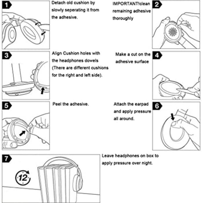1 Paar weiche Schaumstoff-Ohrenschützer-Kopfhörerjacke für Beats Solo 2.0, kabelgebundene Version – Bild 3