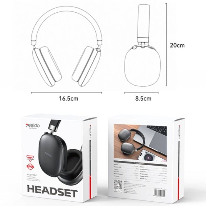 Yesido EP05 Over-Ear-Bluetooth-Headset mit Rauschunterdrückung – Bild 11