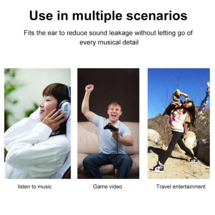 2 PCS Für Sony MDR-XB450AP / XB550 / XB650 / XB400 Kopfhörer Kissen Abdeckung Ohrenschützer Ersatz Ohrpolster mit Mesh (schwarz) – Bild 4