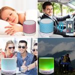Tragbarer Mini-Bluetooth-Stereolautsprecher A9 Glare Crack mit LED-Licht, integriertem Mikrofon, Unterstützung für Freisprechanrufe und TF-Karte – Bild 13