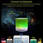 Tragbarer Mini-Bluetooth-Stereolautsprecher A9 Glare Crack mit LED-Licht, integriertem Mikrofon, Unterstützung für Freisprechanrufe und TF-Karte – Bild 6