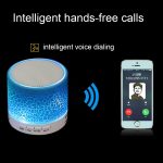 Tragbarer Mini-Bluetooth-Stereolautsprecher A9 Glare Crack mit LED-Licht, integriertem Mikrofon, Unterstützung für Freisprechanrufe und TF-Karte – Bild 8