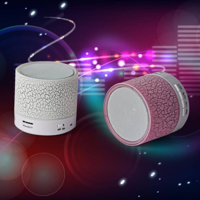Tragbarer Mini-Bluetooth-Stereolautsprecher A9 Glare Crack mit LED-Licht, integriertem Mikrofon, Unterstützung für Freisprechanrufe und TF-Karte – Bild 9
