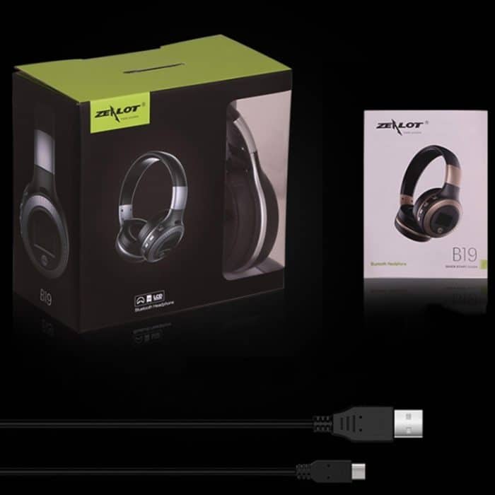 Zealot B19 Bluetooth-Stereo-Musik-Headset mit faltbarem Kopfbügel und Display für iPhone, Galaxy, Huawei, Xiaomi, LG, HTC und andere Smartphones – Bild 15