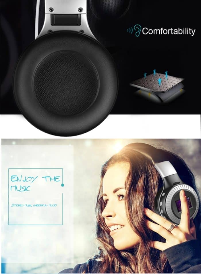 Zealot B19 Bluetooth-Stereo-Musik-Headset mit faltbarem Kopfbügel und Display für iPhone, Galaxy, Huawei, Xiaomi, LG, HTC und andere Smartphones – Bild 9
