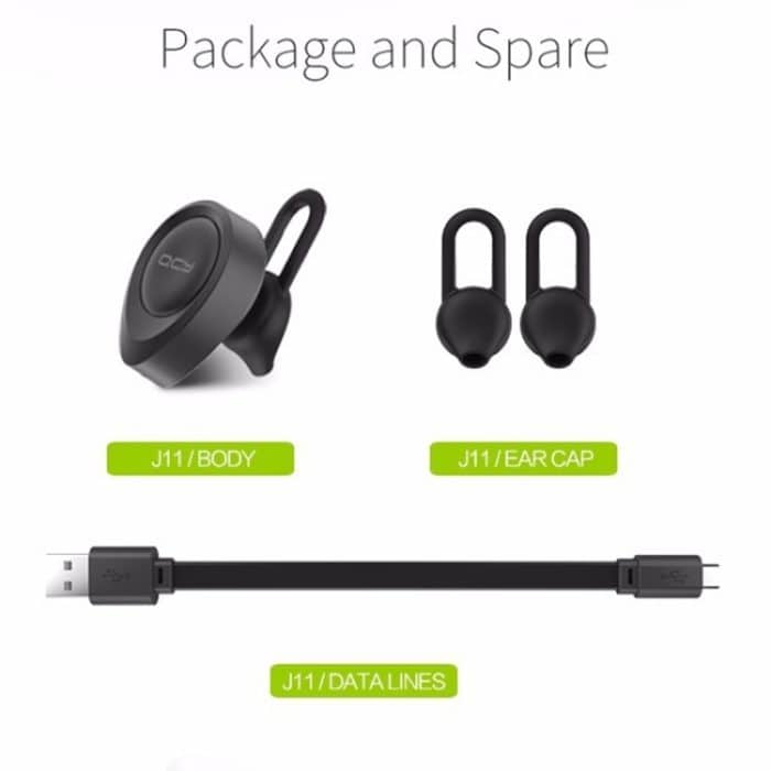 QCY J11 Universal Driving Wireless Bluetooth 4.1-Kopfhörer mit Mikrofon für Smartphones oder andere Bluetooth-Geräte, effektive Bluetooth-Entfernung: 10 m – Bild 15