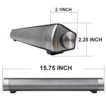 Soundbar LP-08 (CE0152) USB MP3-Player 2.1CH Bluetooth Wireless Soundbar-Lautsprecher mit Fernbedienung, CE0152 Black, CE0152 Gold – Bild 8