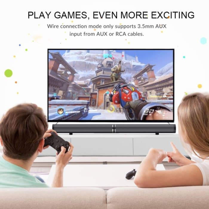 LP1807 Drahtloser Bluetooth-Lautsprecher, unterstützt AUX / Optisch / HDMI ARC / Cinch / Subwoofer / USB – Bild 8