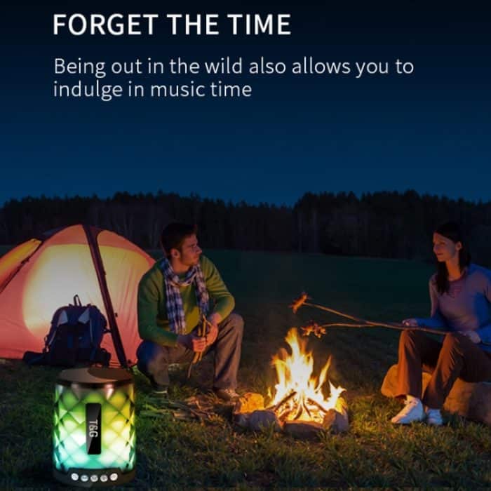 T&G TG155 Bluetooth 4.2 Mini tragbarer kabelloser Bluetooth-Lautsprecher mit bunten Lichtern – Bild 7