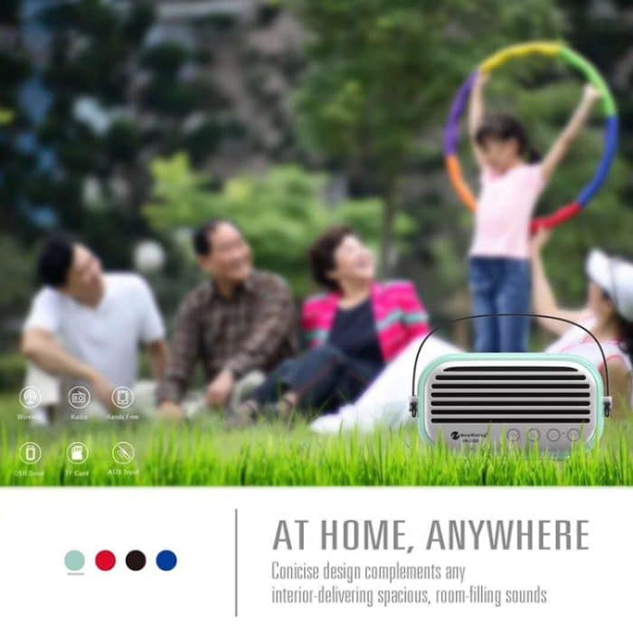 NewRixing NR-3000 Stilvoller Haushalts-Bluetooth-Lautsprecher mit Freisprechfunktion, unterstützt TF-Karte, USB, FM und AUX – Bild 6