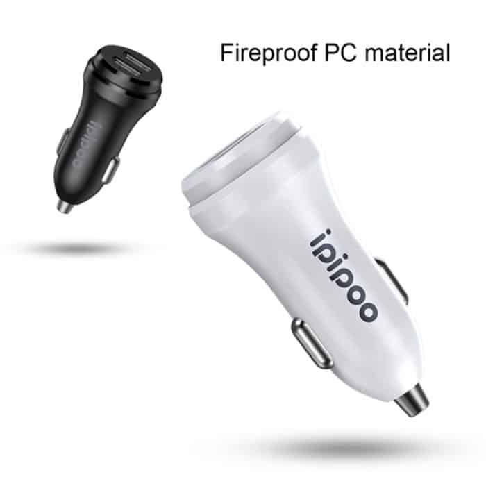 ipipoo XP-1 Dual-USB-Auto-Schnellladegerät mit Android-Leitung, XP-1 (Black), XP-1 (White) – Bild 5