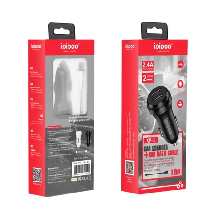 ipipoo XP-1 Dual-USB-Auto-Schnellladegerät mit Android-Leitung, XP-1 (Black), XP-1 (White) – Bild 7