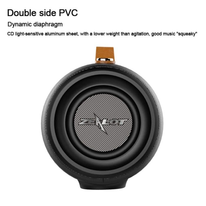 ZEALOT S27 Multifunktionaler kabelloser Bass-Bluetooth-Lautsprecher, integriertes Mikrofon, unterstützt Bluetooth-Anrufe, AUX und TF-Karte sowie 1 x 93 mm + 2 x 66 mm Lautsprecher, S27 – Bild 14