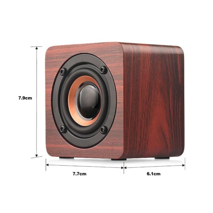 Q1 Tragbarer Mini-Mega-Bass-Bluetooth-Lautsprecher aus Holz – Bild 3