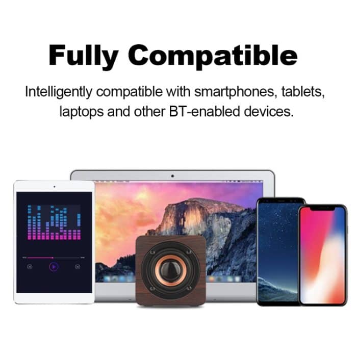 Q1 Tragbarer Mini-Mega-Bass-Bluetooth-Lautsprecher aus Holz – Bild 6