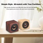 Q1 Tragbarer Mini-Mega-Bass-Bluetooth-Lautsprecher aus Holz – Bild 8