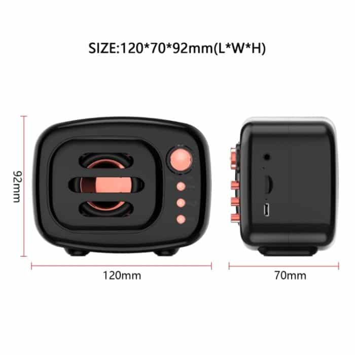 B11 Bluetooth 5.0 kabelloser Bluetooth-Lautsprecher im Retro-Stil, unterstützt Freisprechen, 32 GB TF-Karte und 3,5-mm-Audio-Buchse – Bild 3