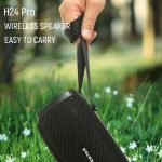 HOPESTAR H24 Pro TWS Tragbarer, wasserdichter, gewebter, strukturierter Bluetooth-Außenlautsprecher mit Rhythmuslicht, Unterstützung für Freisprechanrufe, U-Disk, TF-Karte und 3,5-mm-AUX und FM, H24 Pro Black, H24 Pro Grey, H24 Pro Blue, H24 Pro Red – Bild 5