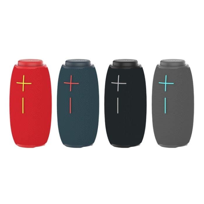 HOPESTAR P31 TWS Tragbarer wasserdichter Outdoor-Bluetooth-Lautsprecher im Linsenstil mit LED-Farblicht, Unterstützung für Freisprechanrufe, U-Disk, TF-Karte und 3,5-mm-AUX und FM, P31 Black, P31 Green, P31 Grey, P31 Red – Bild 2