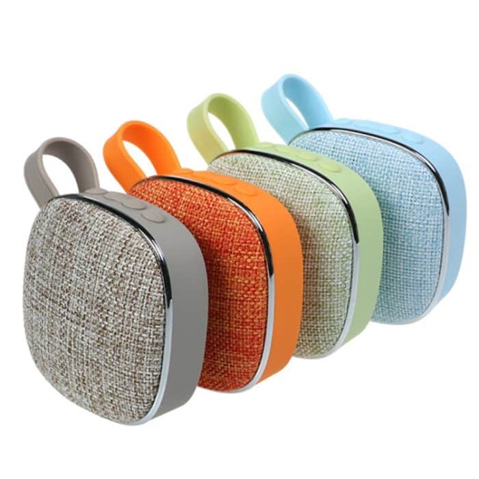 X25new Cloth Texture Square Tragbarer Mini-Bluetooth-Lautsprecher, unterstützt Freisprechanrufe, TF-Karte und AUX, X25new Orange, X25new Green, X25new Grey, X25new Blue – Bild 2