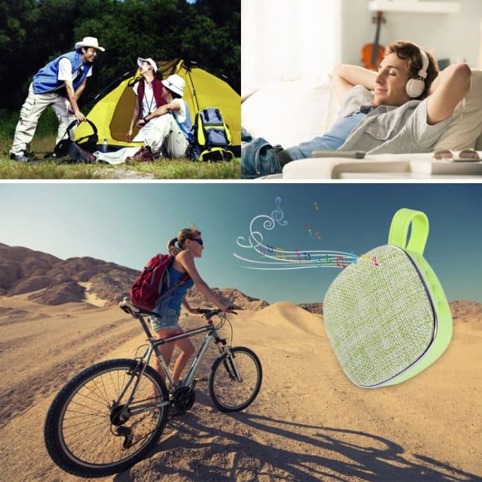 X25new Cloth Texture Square Tragbarer Mini-Bluetooth-Lautsprecher, unterstützt Freisprechanrufe, TF-Karte und AUX, X25new Orange, X25new Green, X25new Grey, X25new Blue – Bild 8