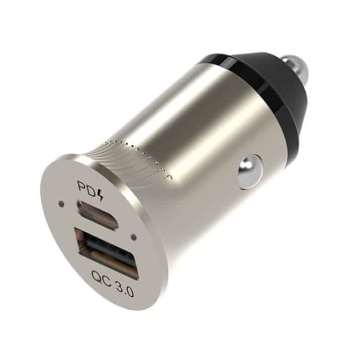 PD USB-C / Typ-C + QC3.0 USB-Fast-Ladegerät-Ladegerät mit zwei LED-Indikator – Bild 1